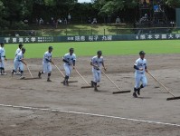 準決勝でのグランド整備