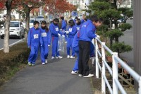 学校前の歩道