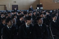 笑顔で溢れる生徒