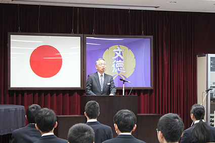 始業式の様子